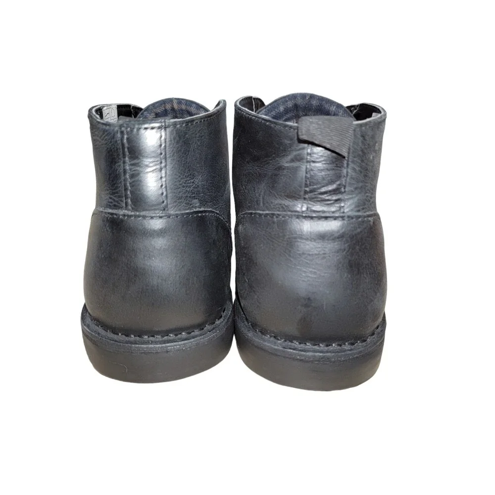 Aiden & Mason Men's Vivialdi Black Leather Chukka Dress Boots Size 10.5